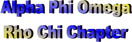 Alpha Phi Omega
Rho Chi Chapter