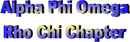 Alpha Phi Omega
Rho Chi Chapter